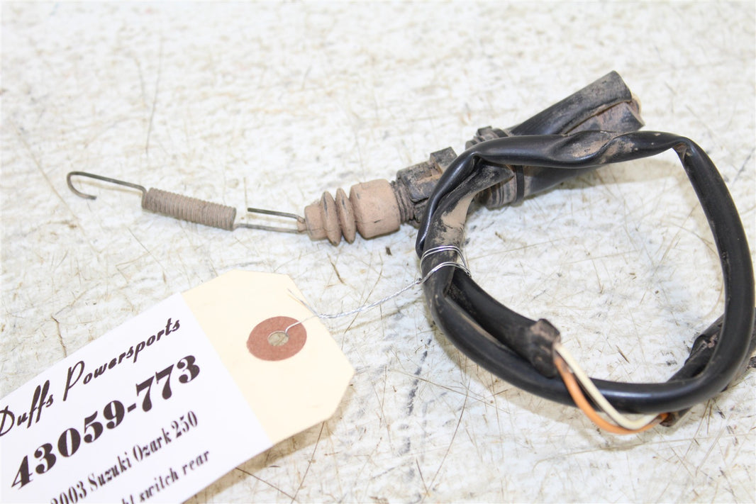 2003 Suzuki Ozark 250 Rear Brake Light Switch Taillight Sensor 43059