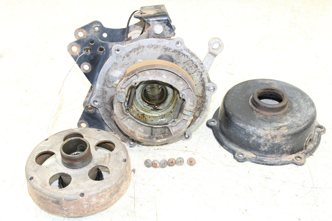 1996 Suzuki Quadsport LT 80 Rear Brake Drum Backing Plate Panel Hub 43060
