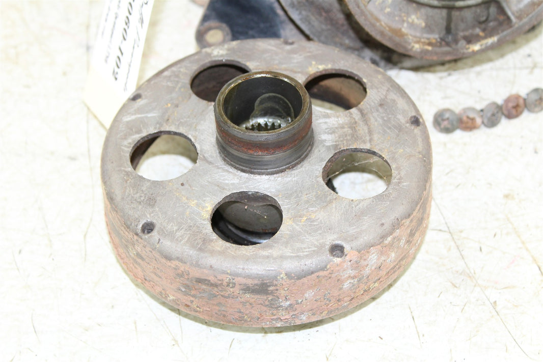 1996 Suzuki Quadsport LT 80 Rear Brake Drum Backing Plate Panel Hub 43060