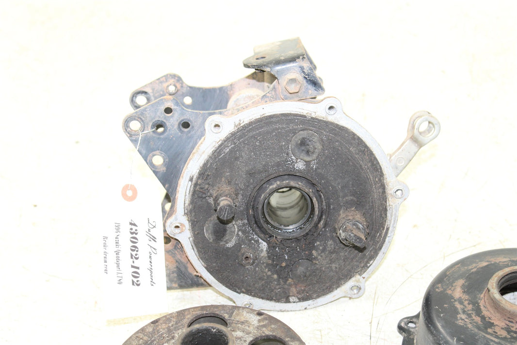 1996 Suzuki Quadsport LT 80 Rear Brake Drum Backing Plate Panel Hub 43062