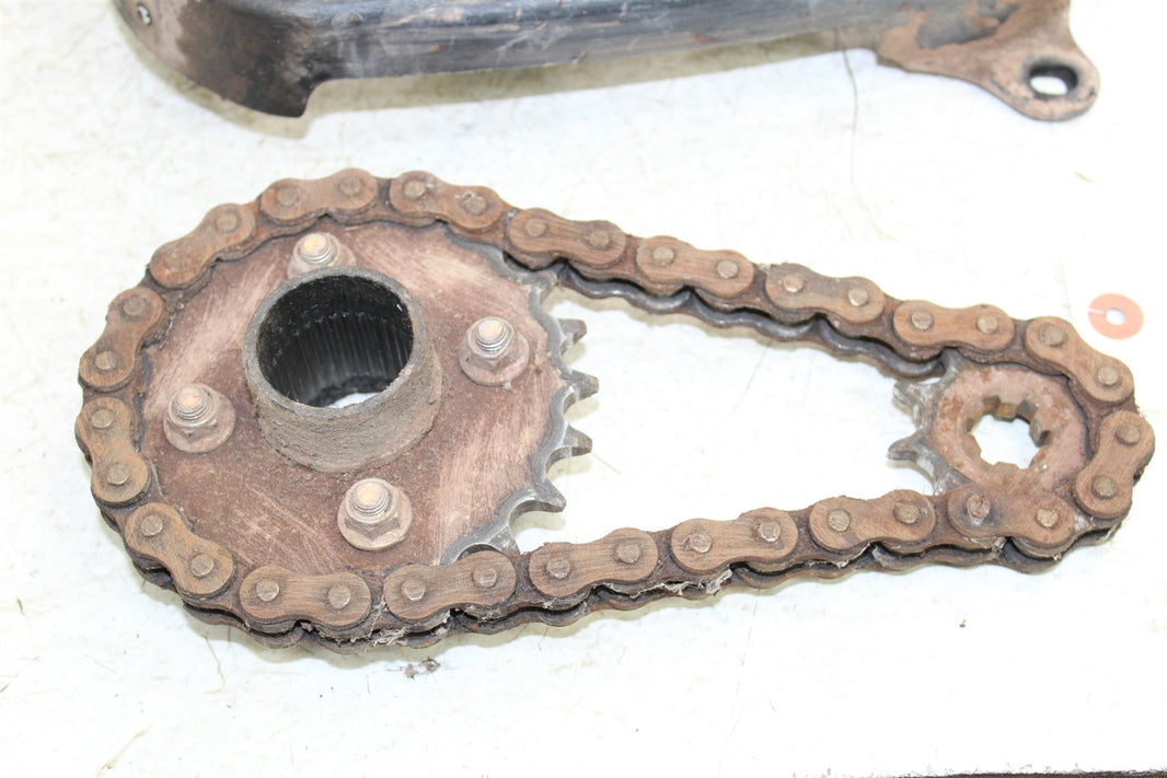 1996 Suzuki Quadsport LT 80 Rear Sprocket Mount Hub w/ Chain Guard 43062