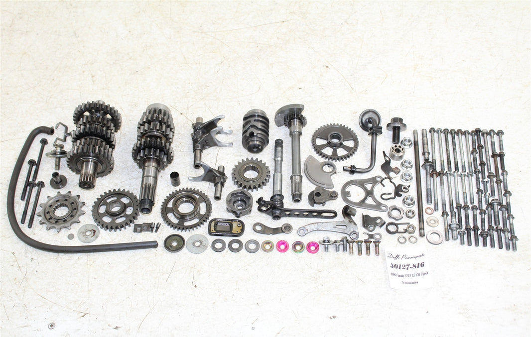 2004 Honda CRF 450R Transmission Gears Shaft Shift Drum 50127