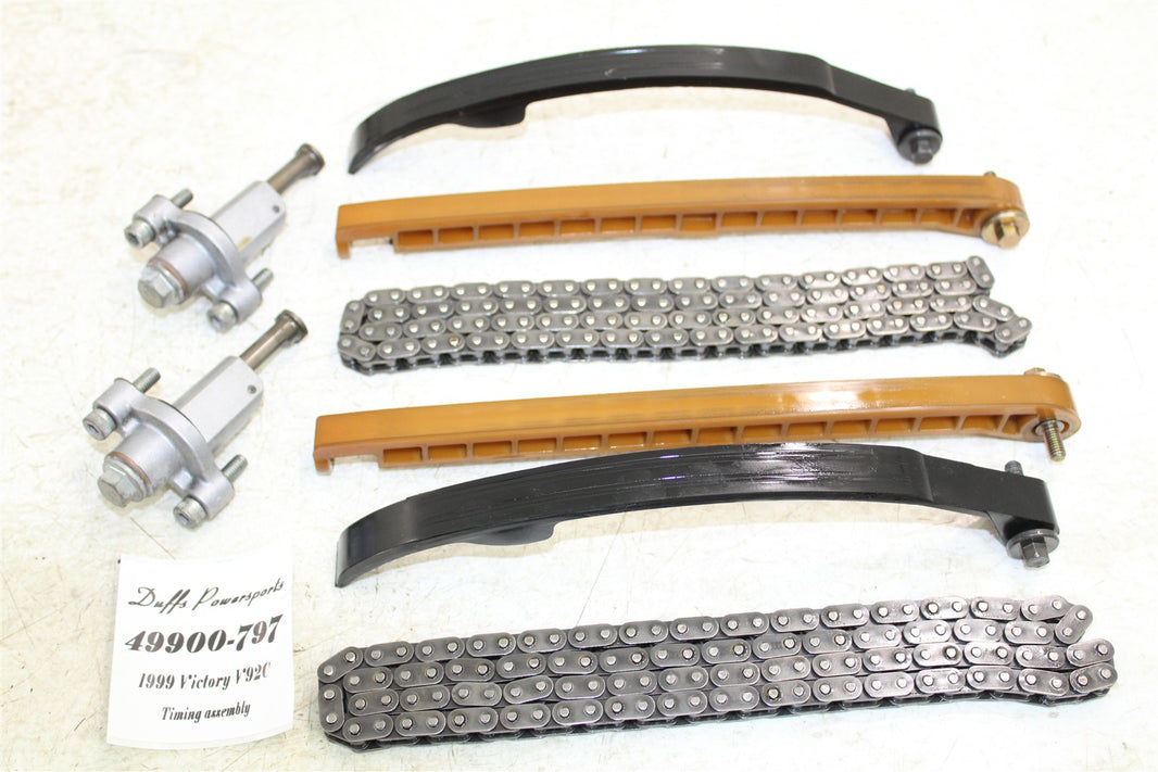 1999 Victory Motorcycle V92C Timing Chain Guides w/ Camshaft Tensioner 49900