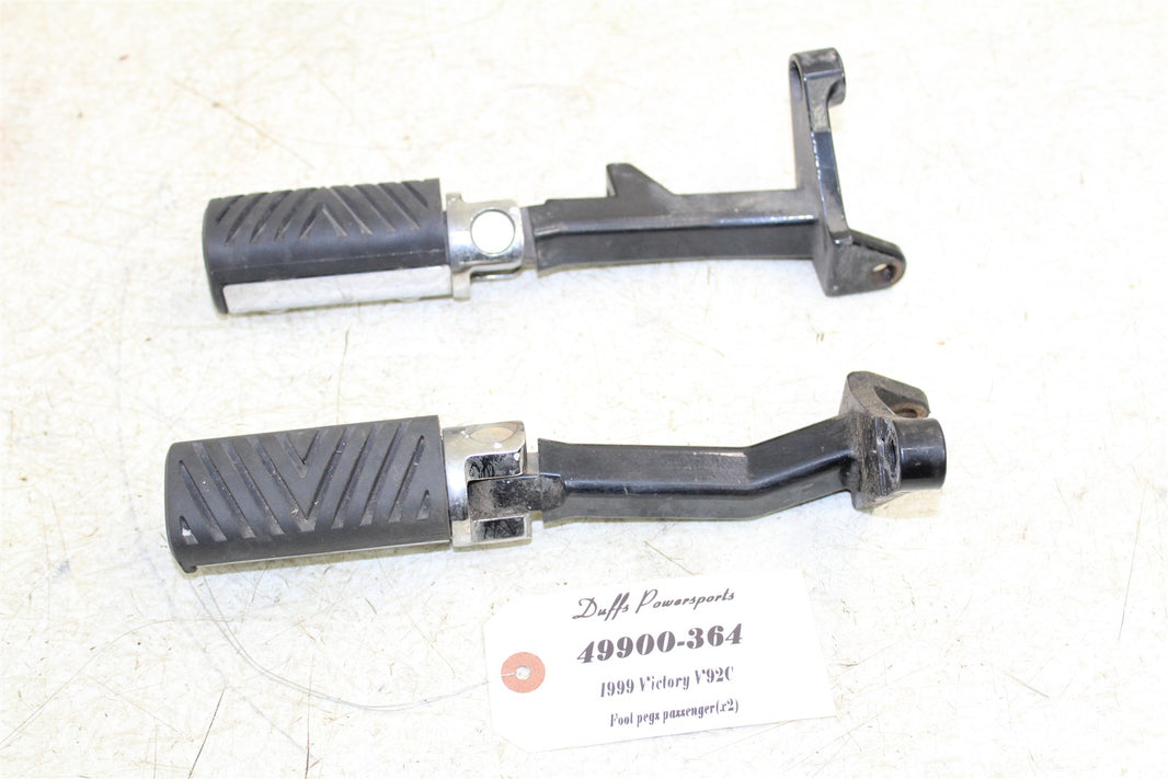 1999 Victory Motorcycle V92C Passenger Foot Rest Pegs Set 49900