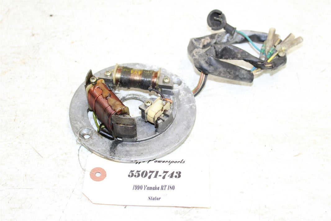 1990 Yamaha RT 180 Stator Plate Magneto Coil 55071