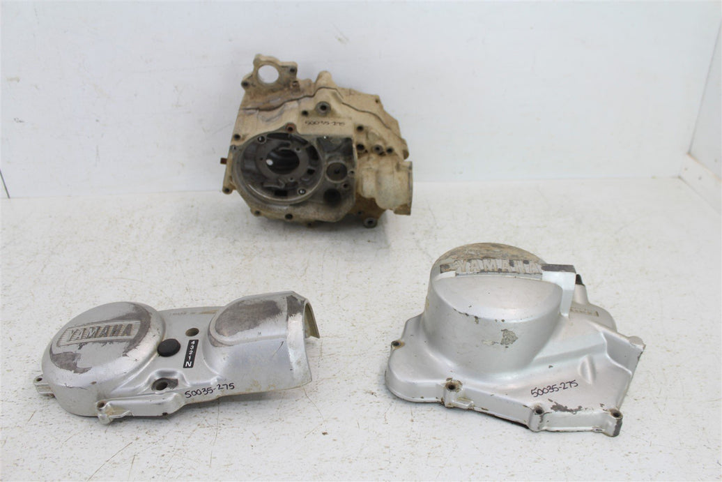 1987 Yamaha Champ 100 Engine Crankcase Cases Block Left Right Case Covers