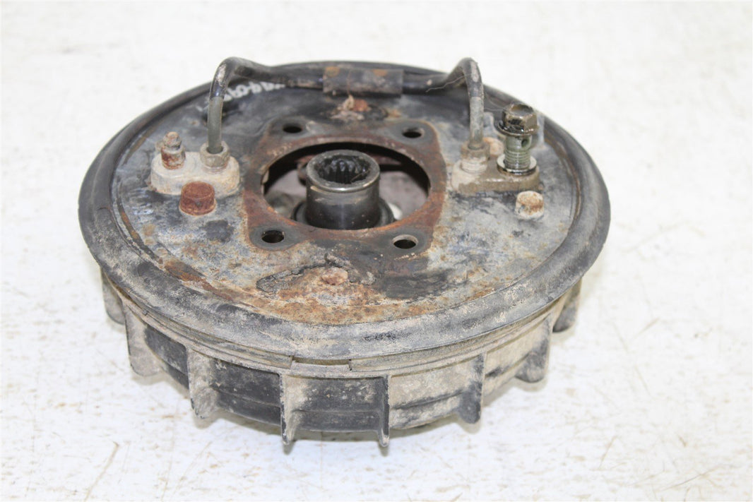 1986 Honda Fourtrax 350 Front Left Brake Drum Panel Hub Backing Plate