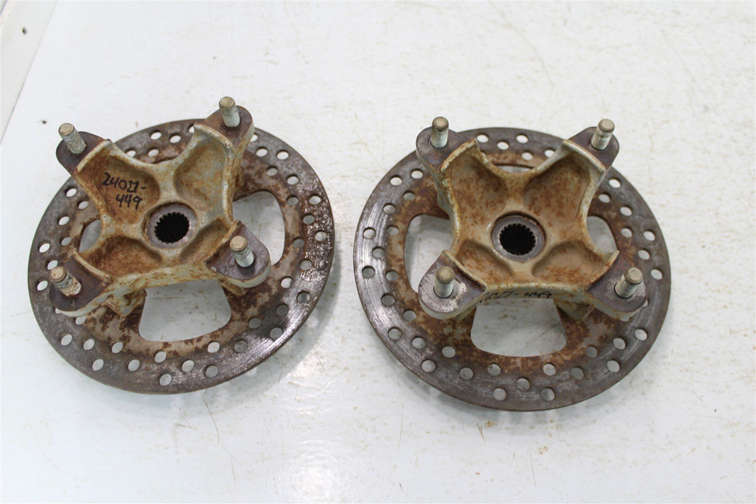 2003 Kawasaki Prairie 650 4x4 Front Hubs Brake Rotors