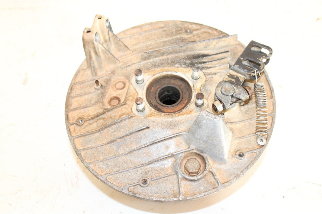 1988 Honda Fourtrax TRX 350D Rear Brake Drum Panel Hub Backing Plate w/ Cover