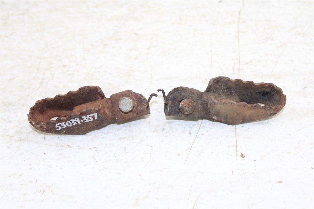 1978 Yamaha DT 175 Enduro Foot Pegs Set Hardware Springs Rests