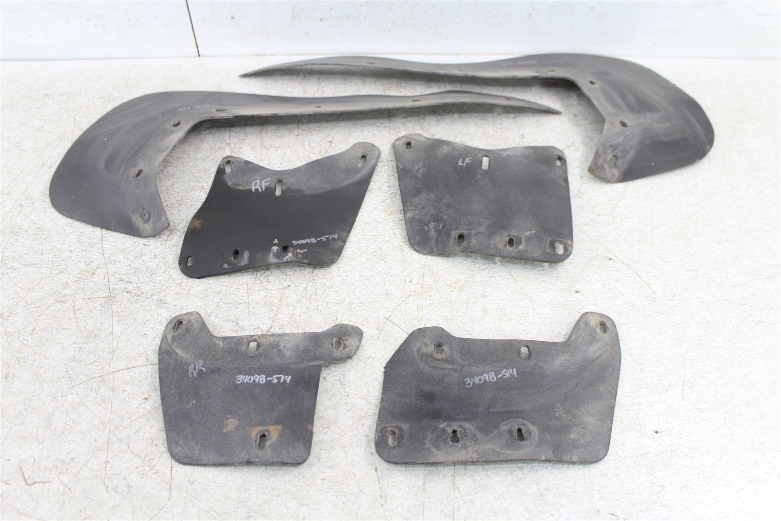 1999 Polaris Trail Boss 250 2x4 Mud Flaps Kick Plates Shields Front Rear