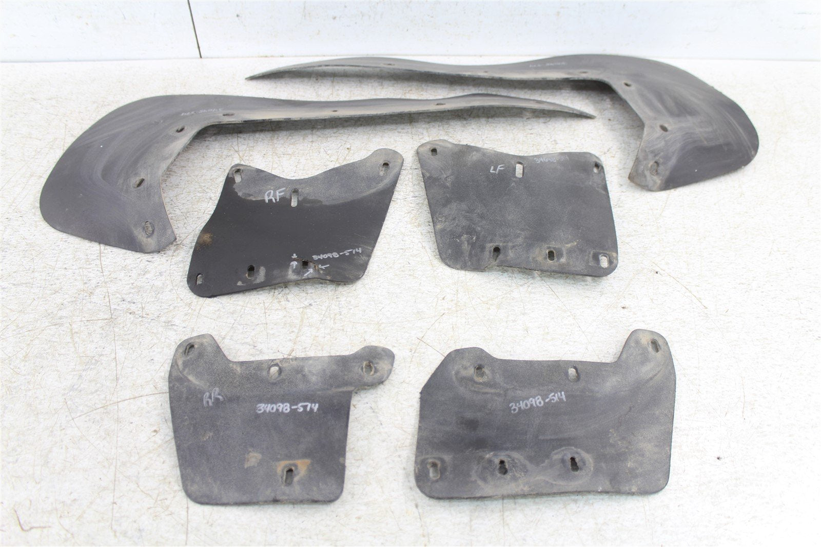 1999 Polaris Trail Boss 250 2x4 Mud Flaps Kick Plates Shields Front Rear