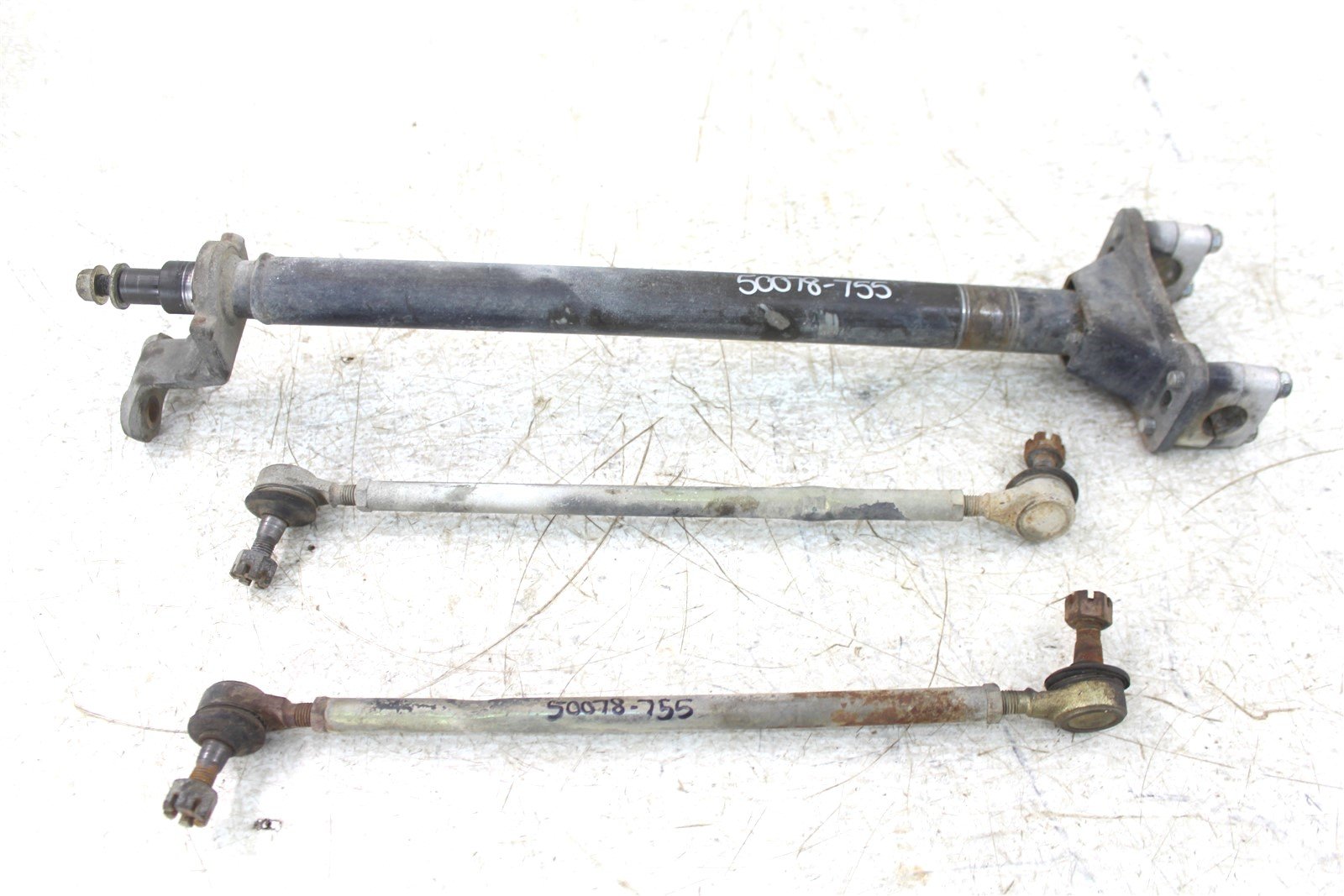 1993 Yamaha Big Bear 350 4x4 Steering Stem Shaft w/ Handlebar Mounts Tie Rods