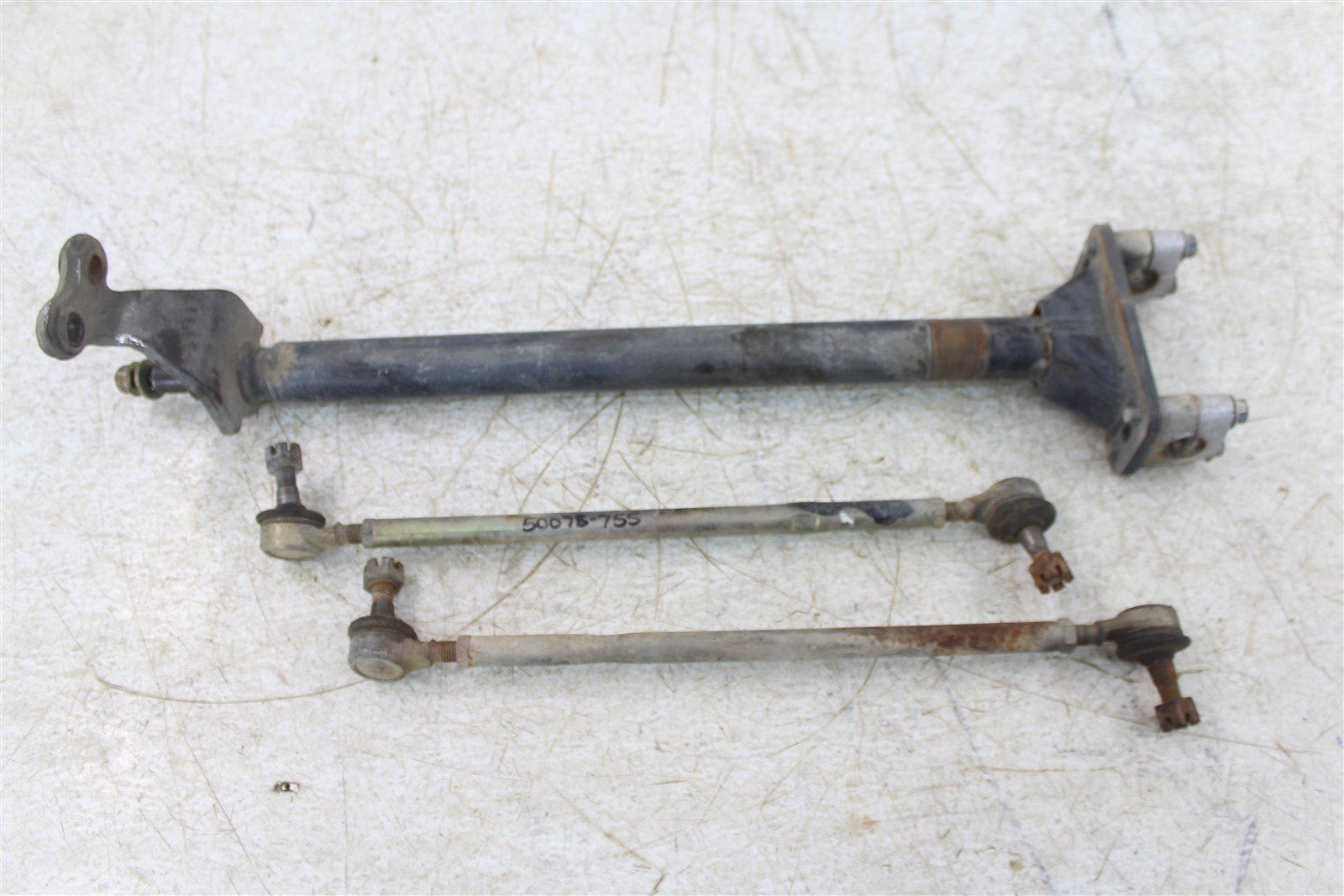 1993 Yamaha Big Bear 350 4x4 Steering Stem Shaft w/ Handlebar Mounts Tie Rods