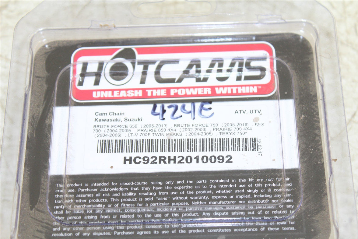 2012 Kawasaki KVF750 Brute Force 4x4i Cam Chain Hot Cams HC92RH2010092