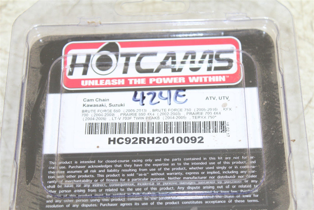 2012 Kawasaki KVF750 Brute Force 4x4i Cam Chain Hot Cams HC92RH2010092