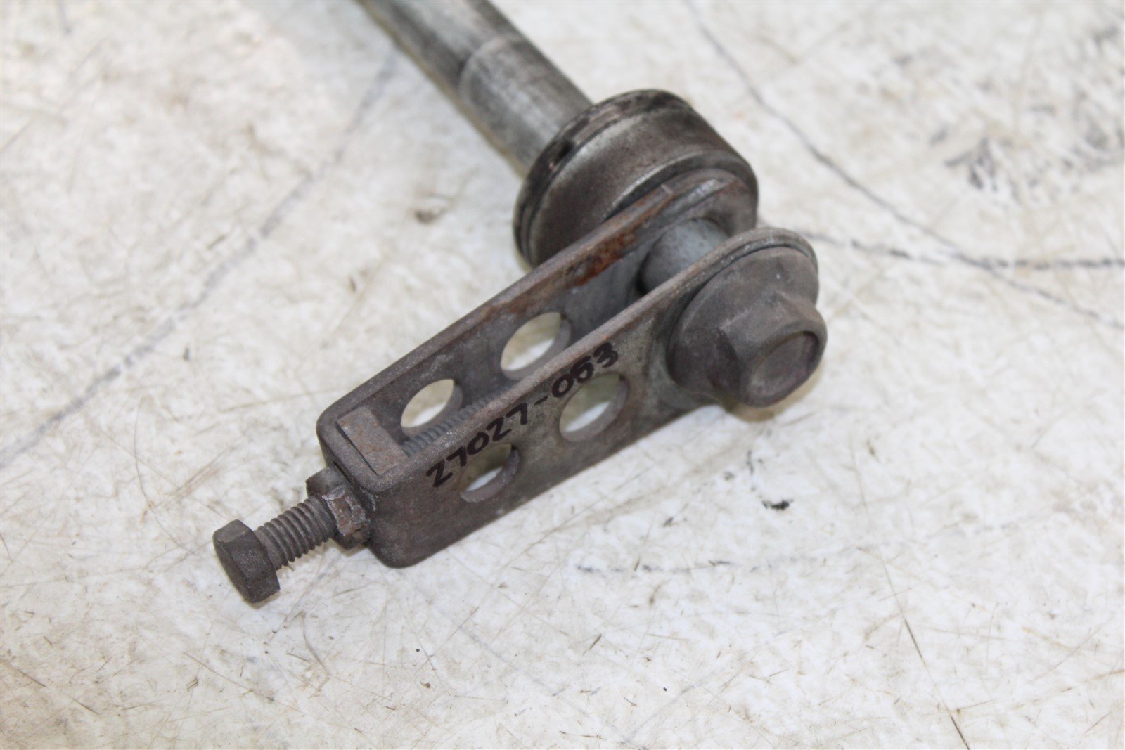1981 Kawasaki KZ 750 Rear Axle Nut Wheel Spacers Chain Adjusters