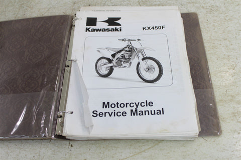 Kawasaki KX450F 2006-2007 Print Out Service Repair Manual Binder 99924-1355-02
