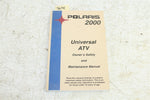 POLARIS 2000 UNIVERSAL ATV OWNERS SAFETY AND MAINTENANCE MANUAL 9915299