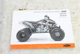 2009 KTM 450 XC ATV Owners Manual Spanish Manual De Instrucciones Spare Part