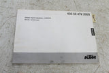 2009 KTM 450 XC ATV Owners Manual Spanish Manual De Instrucciones Spare Part