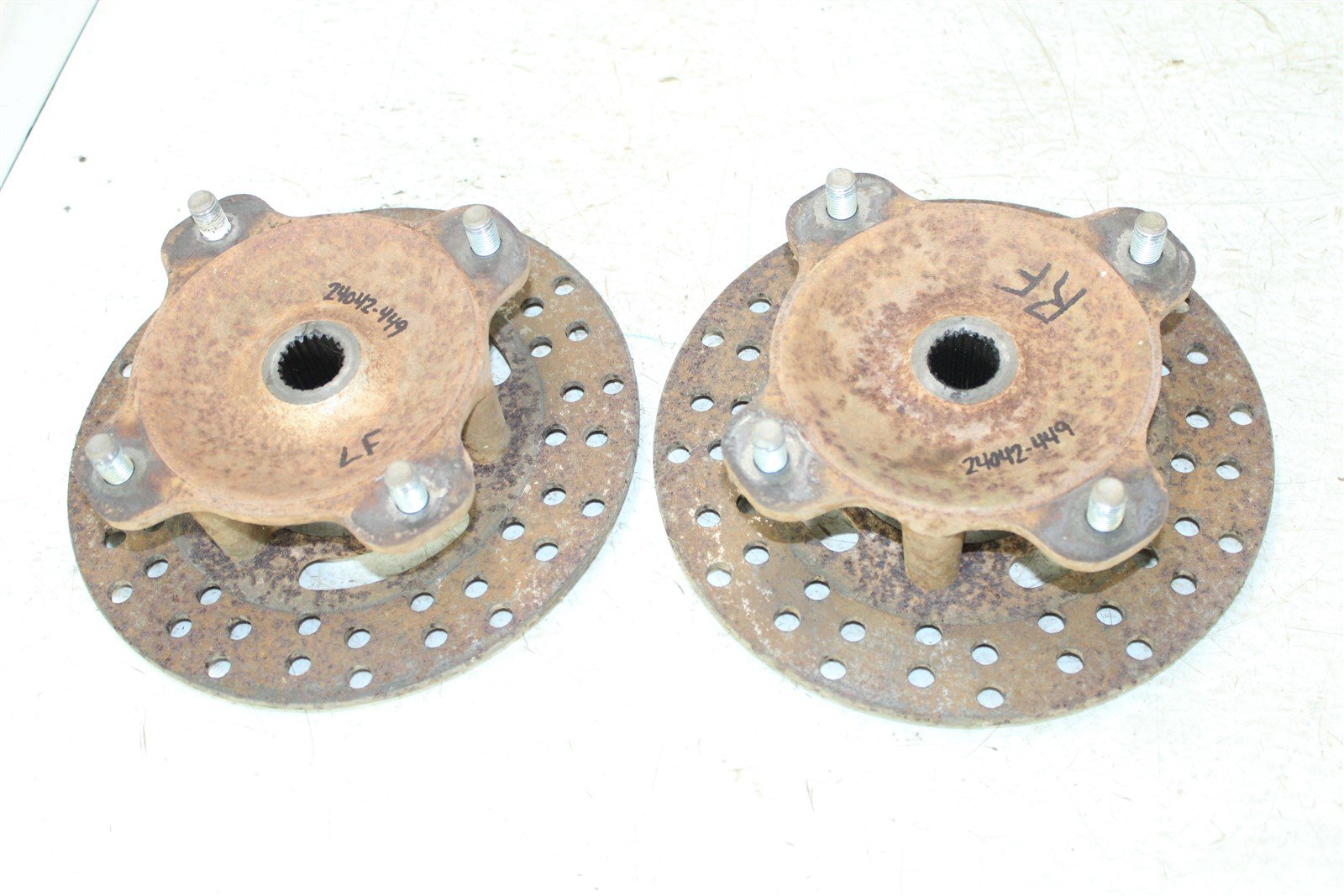 1999 Kawasaki Prairie 300 4x4 Front Hubs Brake Rotors