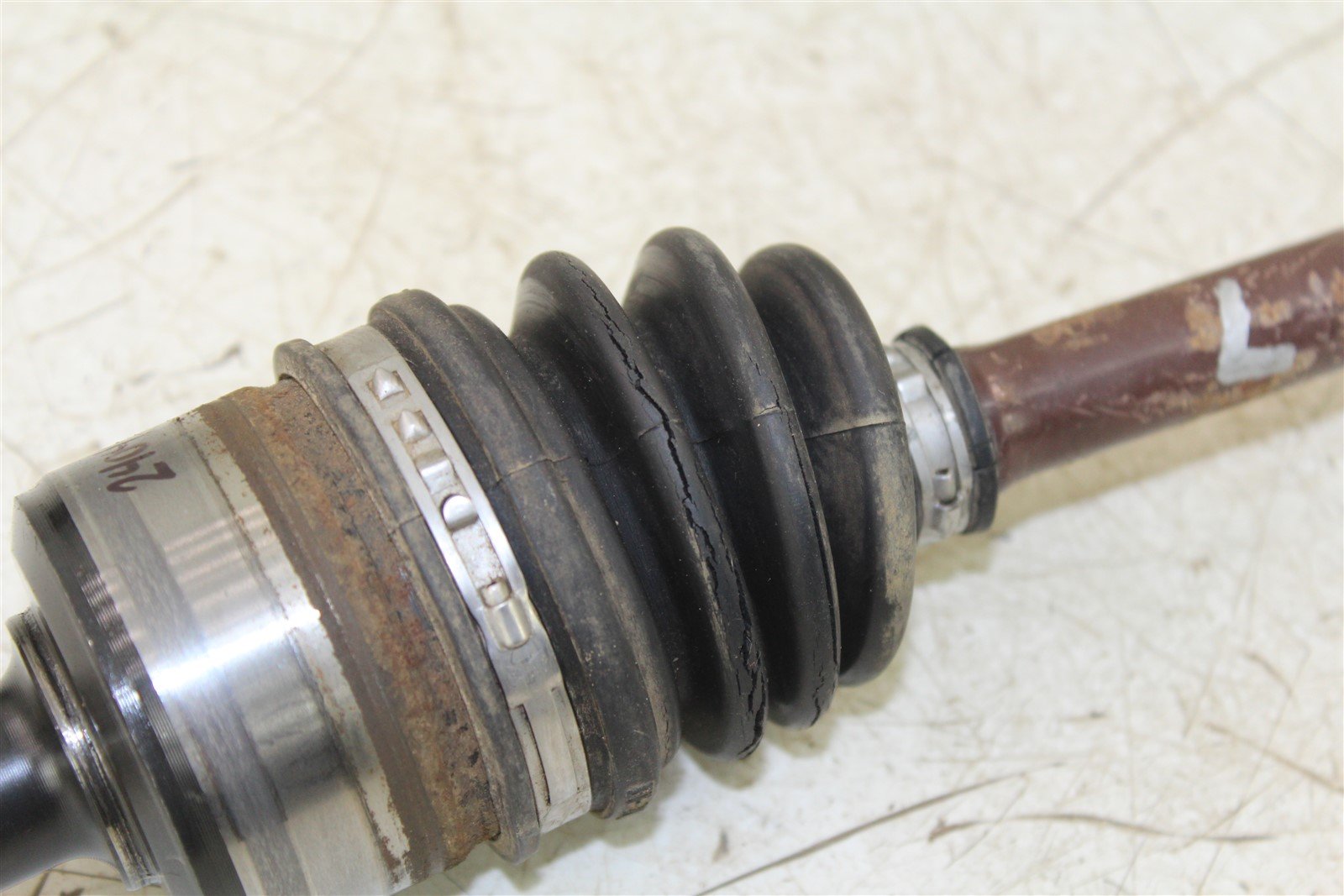 2006 Kawasaki Brute Force 650 4x4 Left Front CV Axle Boot Straight