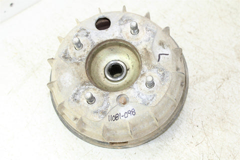 1987 Honda Fourtrax TRX 350 Front Left Brake Drum w/ Backing Plate Panel Hub