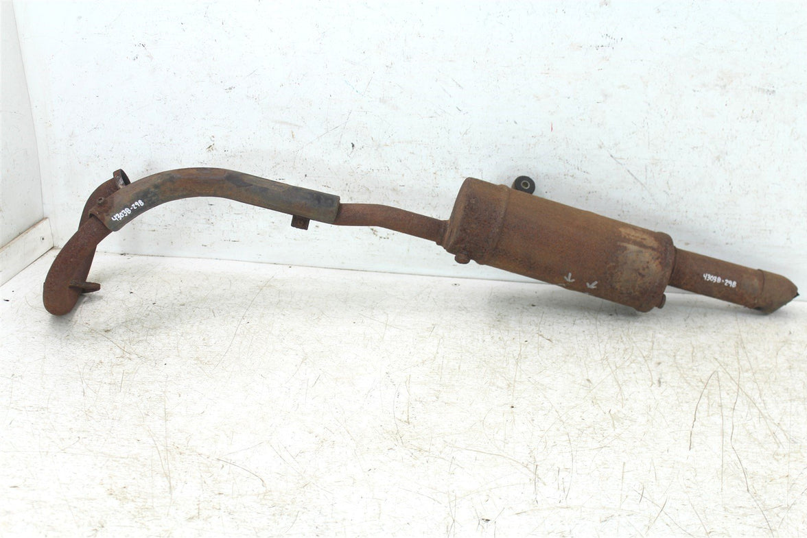 1986 Suzuki Quadrunner LT 125 Exhaust Head Pipe Silencer Muffler