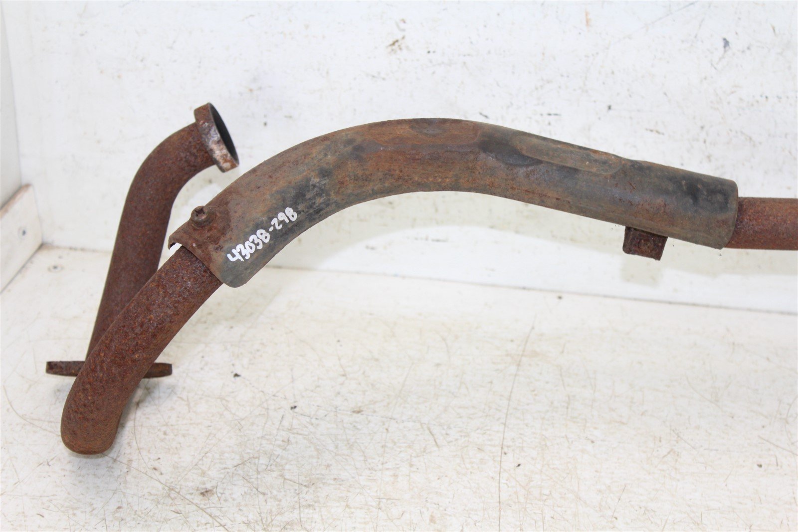 1986 Suzuki Quadrunner LT 125 Exhaust Head Pipe Silencer Muffler