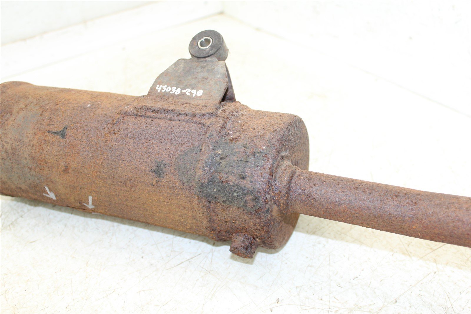 1986 Suzuki Quadrunner LT 125 Exhaust Head Pipe Silencer Muffler