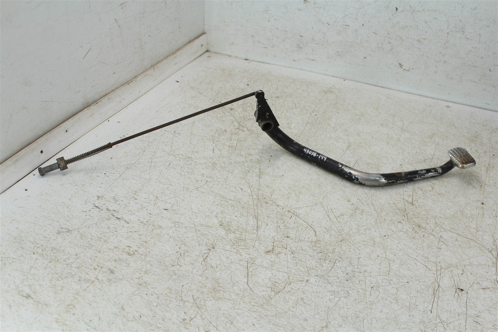 1986 Suzuki Quadrunner LT 125 Rear Brake Pedal w/ Push Rod