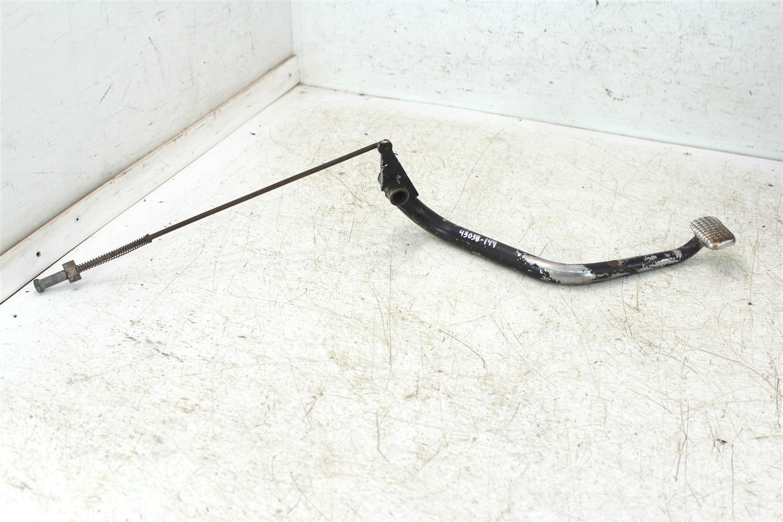 1986 Suzuki Quadrunner LT 125 Rear Brake Pedal w/ Push Rod
