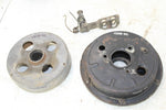 1986 Suzuki Quadrunner LT 125 Rear Brake Drum Hub w/ Housing Cover Shield