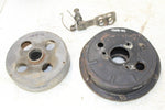 1986 Suzuki Quadrunner LT 125 Rear Brake Drum Hub w/ Housing Cover Shield