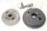 1986 Suzuki Quadrunner LT 125 Rear Brake Drum Hub w/ Housing Cover Shield