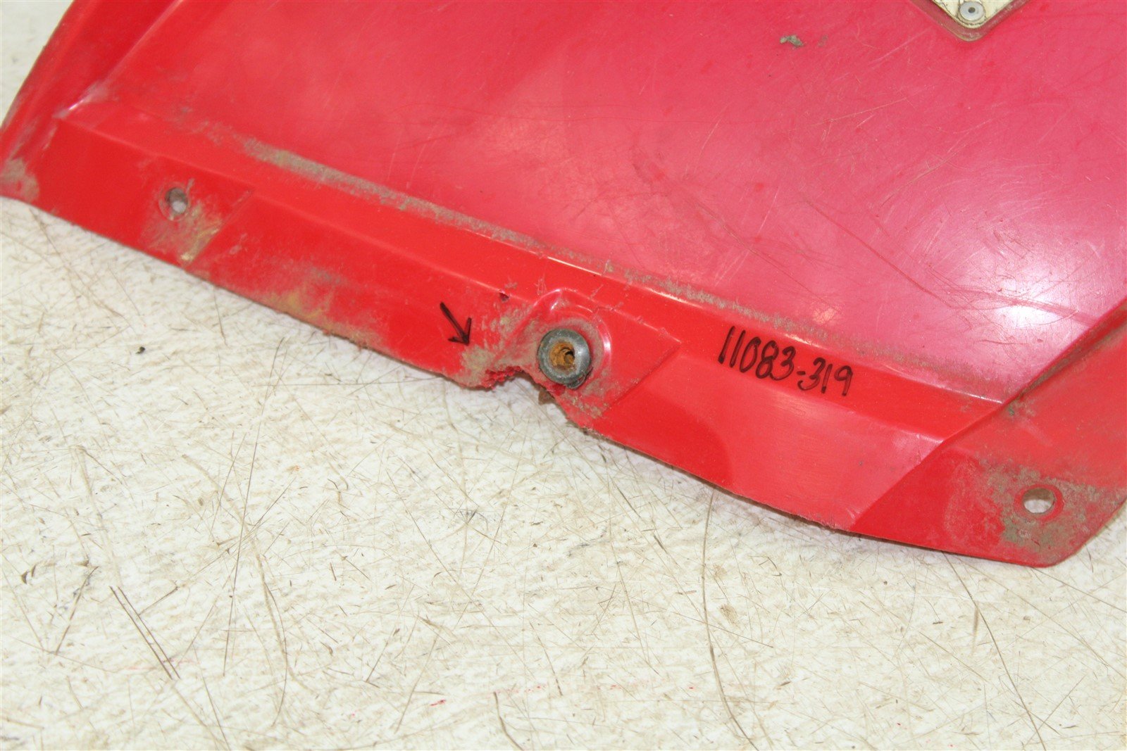 2007 Honda Rincon TRX 680 Rear Left Fender Plastic