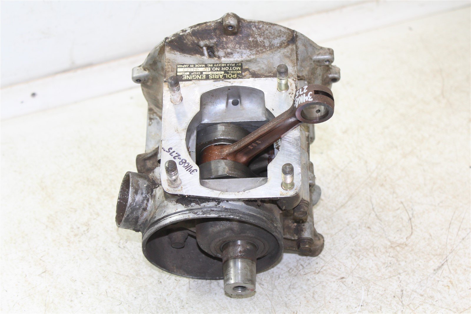 1987 Polaris Trail Boss 250 4X4 Engine Bottom Lower End Cases Crankshaft