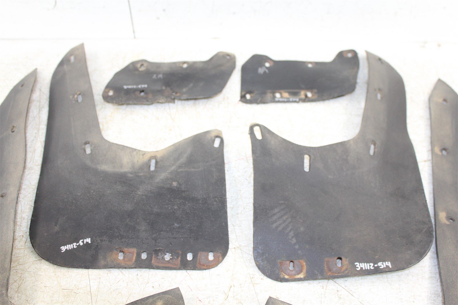 1993 Polaris 350L 4x4 Front & Rear Mud Flap Kick Plate Shield