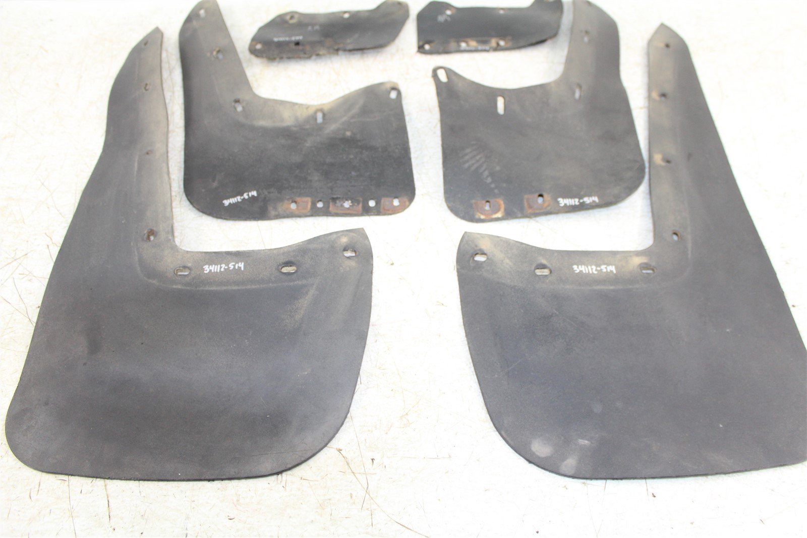 1993 Polaris 350L 4x4 Front & Rear Mud Flap Kick Plate Shield