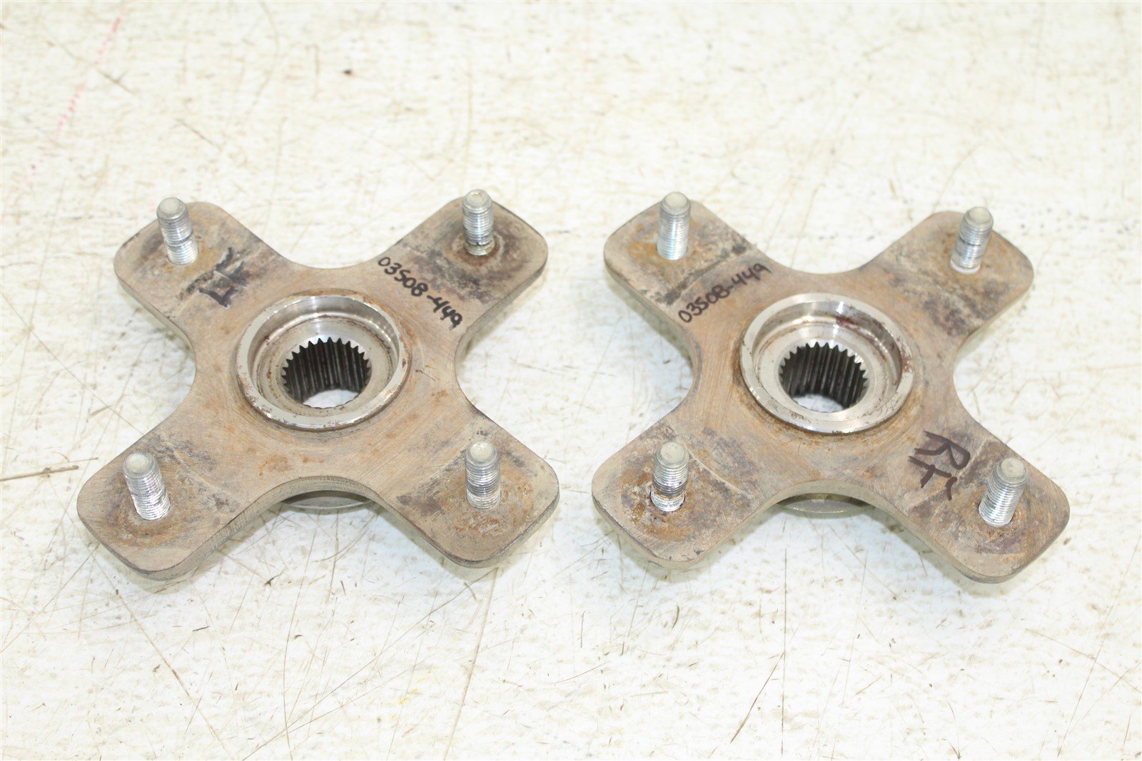 2005 Bombardier Outlander 400 XT Front Hubs Wheel Mounts Can Am