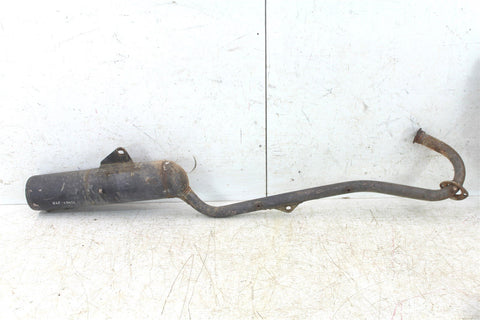 2000 Honda XR100R Exhaust Head Pipe Silencer Muffler