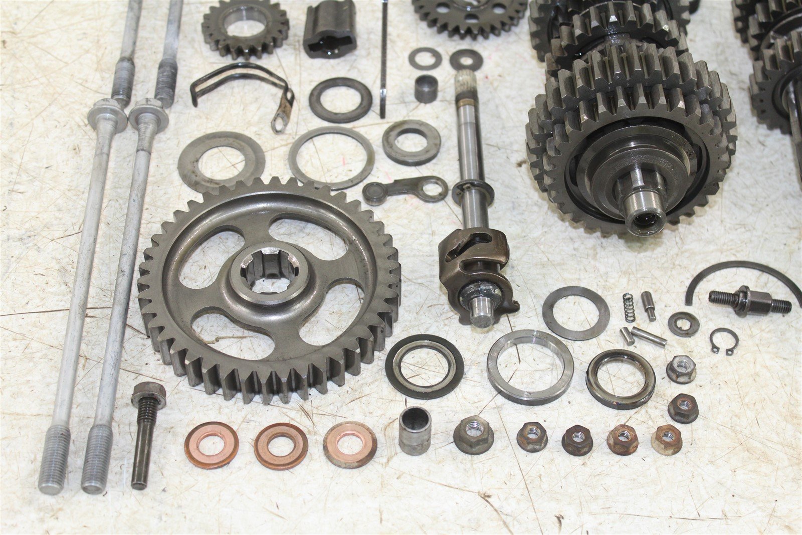 1999 Suzuki Quad Runner LT-F 500 Transmission Gears Shift Shaft Forks Drum