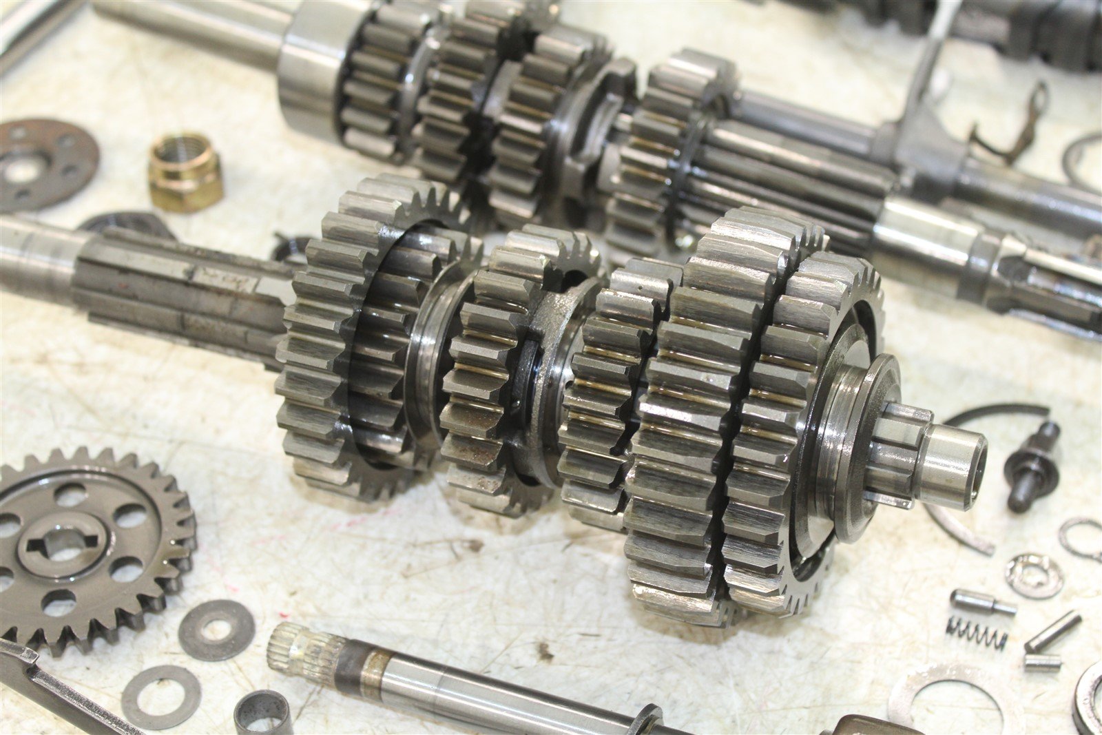 1999 Suzuki Quad Runner LT-F 500 Transmission Gears Shift Shaft Forks Drum