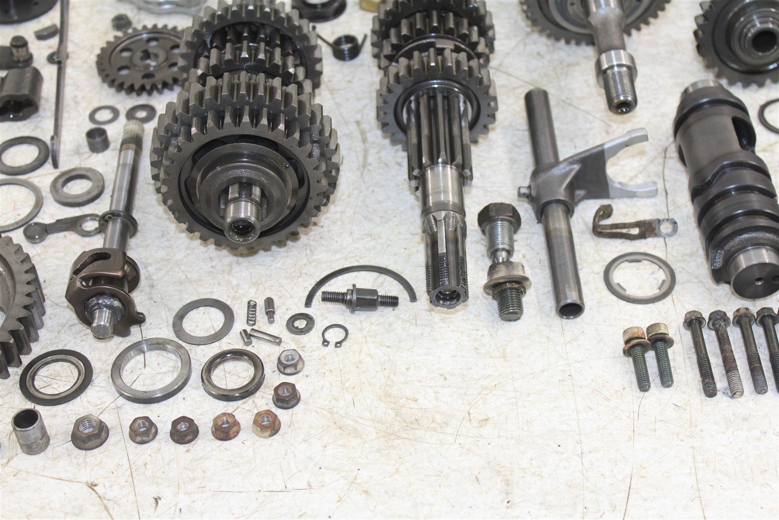 1999 Suzuki Quad Runner LT-F 500 Transmission Gears Shift Shaft Forks Drum