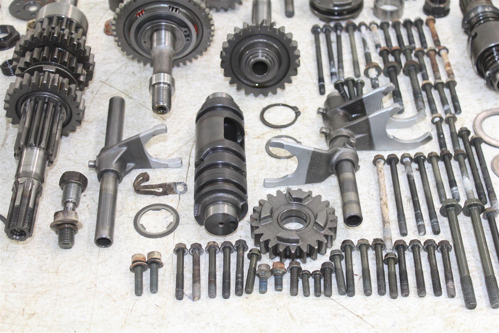 1999 Suzuki Quad Runner LT-F 500 Transmission Gears Shift Shaft Forks Drum