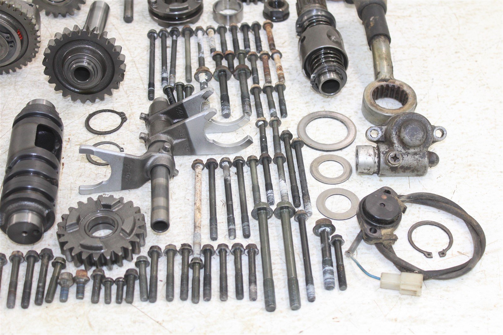 1999 Suzuki Quad Runner LT-F 500 Transmission Gears Shift Shaft Forks Drum