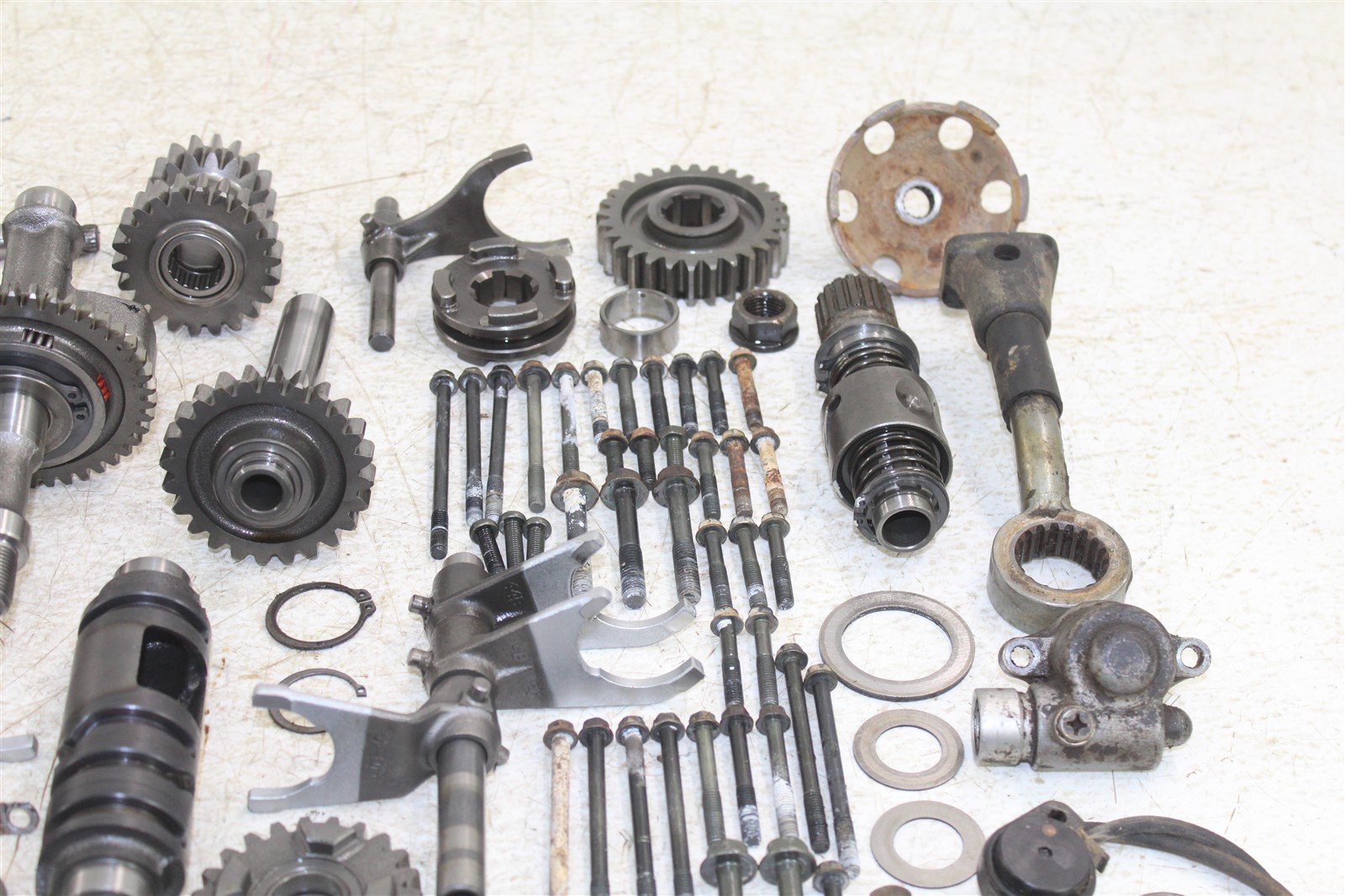 1999 Suzuki Quad Runner LT-F 500 Transmission Gears Shift Shaft Forks Drum