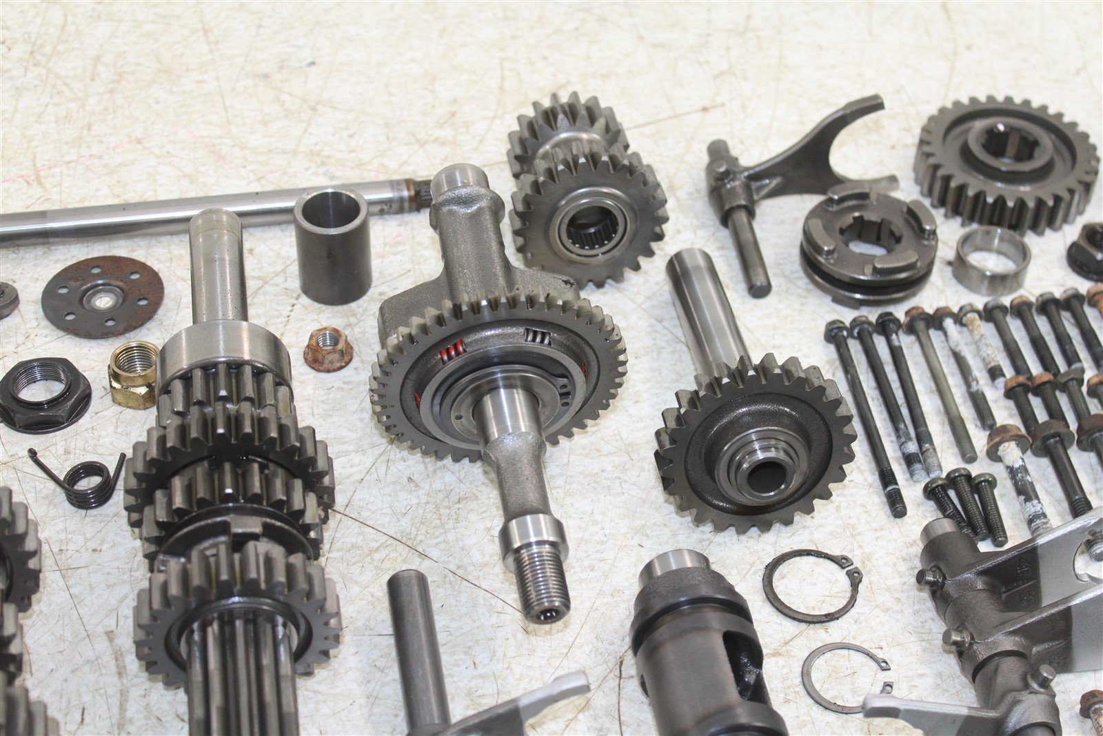 1999 Suzuki Quad Runner LT-F 500 Transmission Gears Shift Shaft Forks Drum