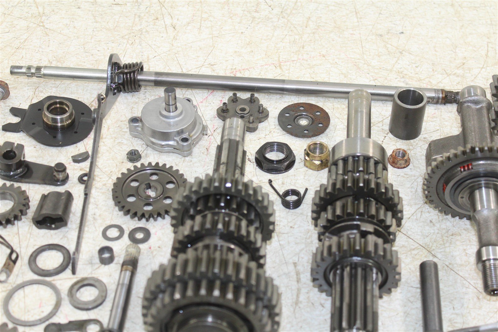 1999 Suzuki Quad Runner LT-F 500 Transmission Gears Shift Shaft Forks Drum